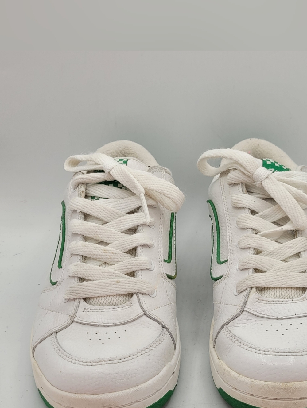 Vans Hylan Sneakers Size 9 ~ White And Green - Picture 13 of 16